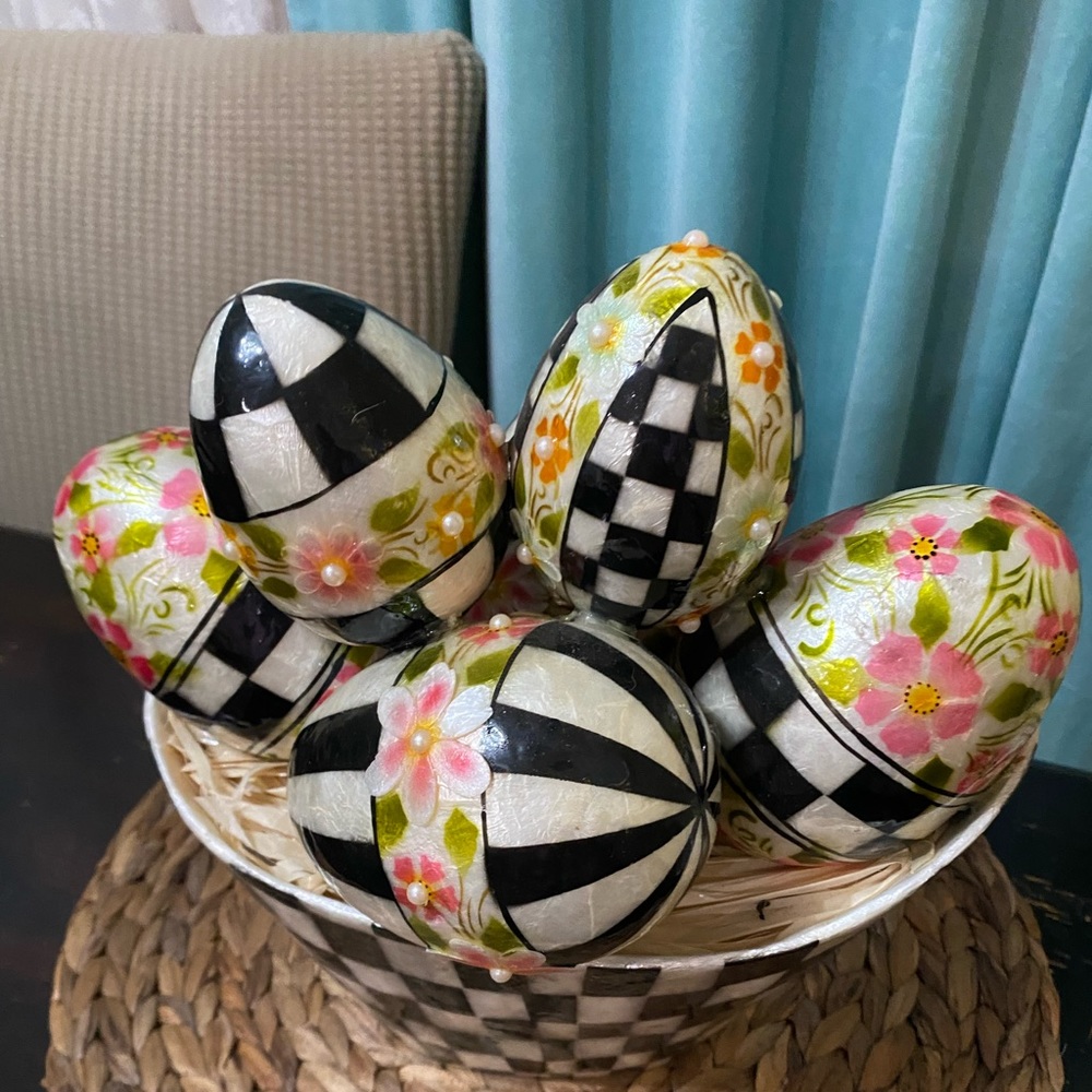 Mackenzie - Childs Easter egg decor